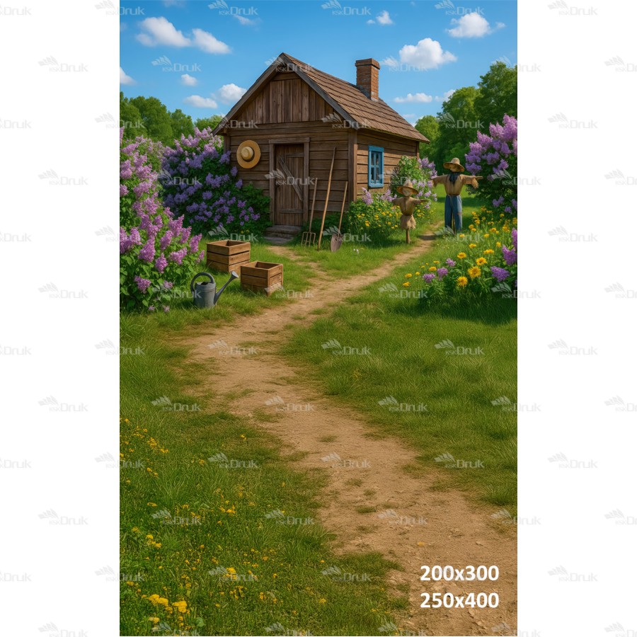Tło fotograficzne Domek 3624